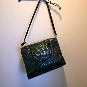 Mango green enamel bag